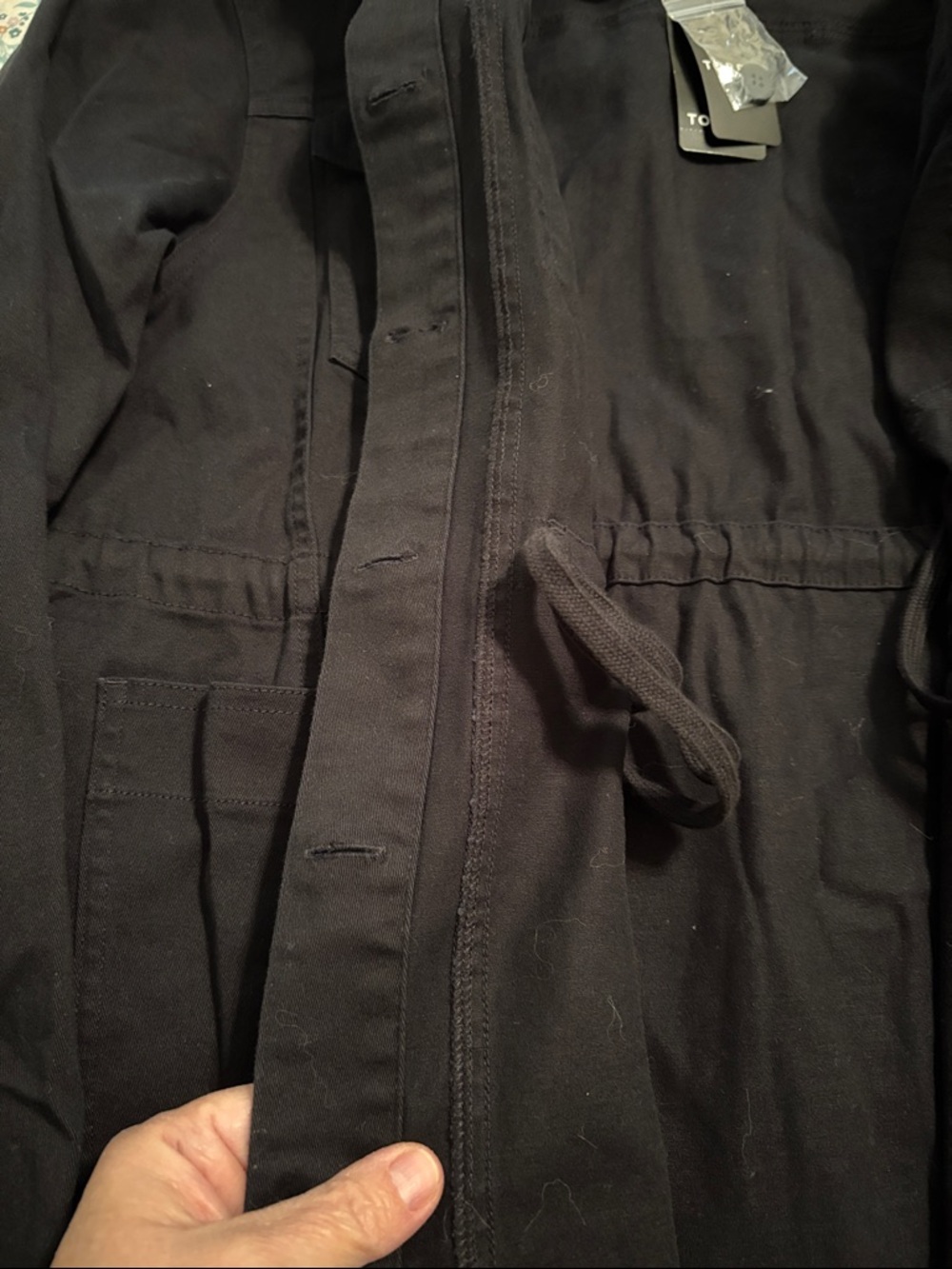 torrid Black Button-Front Utility Jacket - Picture 5 of 6